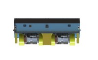 Véhicule de transfert omnidirectionnel robuste de 300 tonnes avec course de levage de 200 mm, évitement d'obstacles par laser IP65