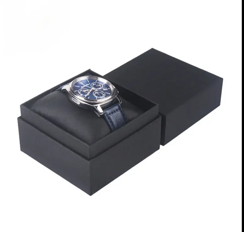 Manufacturer Paper Cardboard Watch Box Custom Logo Bangle Case Multi-position Black Watch Packaging