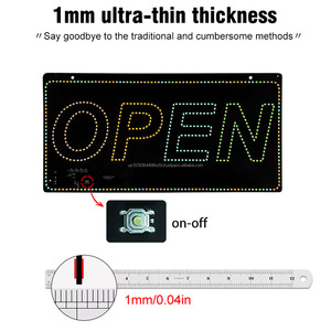 Full color open waterproof LED sign <b>board</b> billboard USB powered 1mm ultra-thin display sign decorative <b>light</b> indicator <b>light</b> 5V - Product Image 2