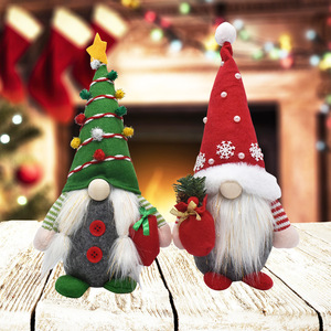 Gnome de Noël sans visage en peluche, jouet décoratif Père Noël pour la décoration de Noël, accessoires de scène, de fête et de décoration intérieure des fêtes - Product Image 3
