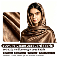 Tissu Jacquard en Polyester Teint Écologique de Qualité Supérieure, Poids Moyen, Vente en Gros Usine pour la Confection de Robes et Vêtements Féminins