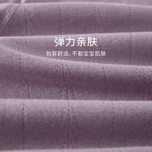 Combinaison bébé en tricot à manches longues en pur coton unisexe avec étiquette, combinaison pour ramper - Product Image 3