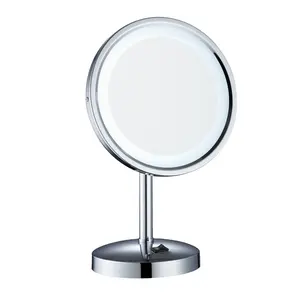 Forefelee — miroir de maquillage courtoisie avec lampe LED, cosmétique grossissant, simple face, 3X