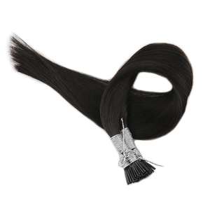 Punta de queratina italiana de la mejor calidad, punta de palo preadherida, extensiones de cabello humano indio con punta I - Product Image 1