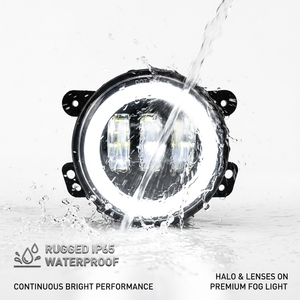 Luz Antiniebla LED Redonda de 4 Pulgadas YD 30W, Blanca Ámbar, Doble Halo, <span class=keywords><strong>Señal</strong></span> de Giro, IP65, para Jeep Wrangler JK JL TJ SUV Camioneta - Product Image 5