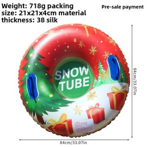 حلقة تزلج قابلة للنفخ صديقة للبيئة من مادة PVC، قابلة للطي، آمنة، سميكة، مقاومة للبرد، للبالغين، للاستخدام الخارجي في الثلج - Product Image 6