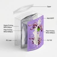 Sacs Doypack Personnalisés Imprimés en Aluminium Mat Anti-Humidité et Anti-Lumière pour Fruits Secs, Qualité Alimentaire