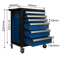 Equipo Profesional para Taller, Sistema de Almacenamiento de Herramientas Metálicas, Gabinete de Almacenamiento Móvil, Duradero, con 6 Cajones, Antipolvo, OEM/ODM