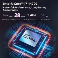 Ordinateur de bureau PC Hps Elite Mini 800G9 DM de marque originale Intel Core I3/i5/i7 14e génération 8 Go de RAM 512 Go de SSD pour usage commercial