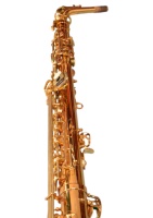 Saxofón Alto Profesional Huayun de Latón con Acabado Dorado, Estuche Rígido Ajustable, Boquilla, Correas, Cañas y Kit de Limpieza Completo