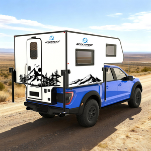 Ecocampor - <span class=keywords><strong>Mini</strong></span> Caravana de Aluminio para Camioneta, Carcasa Rígida, Deslizable, con Baño, para Viajes Todoterreno 4x4, <span class=keywords><strong>Precio</strong></span> al por Mayor - Product Image 1