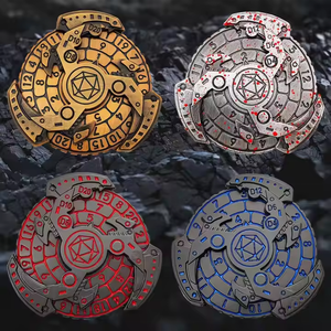 Favourite Dnd Xoay D20 Cơ Khí Roulette Hiển Thị D4 D10 D8 D6 D20 Kim Loại Xúc Xắc Cho Dungeons Và Dragons - Product Image 4