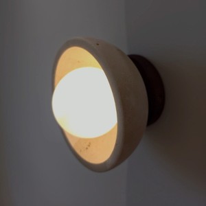 Lámpara de Pared Estilo Wabi Sabi de Piedra Huangdong, LED E27 con Interruptor, Iluminación de Diseño para Dormitorio, Pasillo y Entrada - Product Image 4