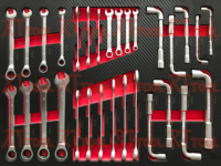 Ensemble d'outils mécaniques RTTOOL à 7 tiroirs avec chariot à tiroirs en métal sur roulettes pour atelier et garage