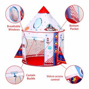 Toys Play Tents Cute Space <b>Playhouse</b> Kids <b>Indoor</b> Outdoor Spaceship Tent - Product Image 3