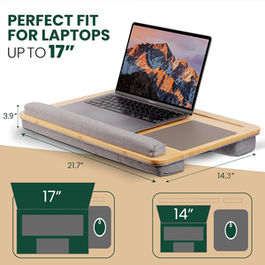 Natural Bamboo Laptop Table <strong>Desk</strong> Portable Adjustable Panel Tilt Laptop Bed Laptop <strong>Desk</strong> for Home Office Sofa - Product Image 4