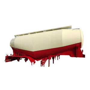 Semirremolque cisterna de cemento a granel de acero al carbono de 3 ejes HUAJUN de 40m³ para polvo - Product Image 1
