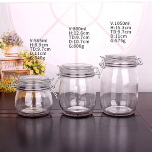 <span class=keywords><strong>Bocal</strong></span> en verre à charnière <span class=keywords><strong>Le</strong></span> <span class=keywords><strong>Parfait</strong></span> d'inspiration française de haute qualité 0.35L 500ML 750ML 1L 1.5L 2L avec joint en caoutchouc - Product Image 5