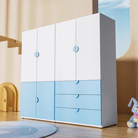 Réglable En Acier Enfants Armoire Placard Armoire Étagères Suspendus Tige Extensible En Métal Casier pour Chambre Organisation Salon