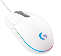 Souris de jeu Logitech G G102 LIGHTSYNC, capteur HERO 8000 DPI, 6 boutons programmables, souris de jeu filaire RGB pour PC portable