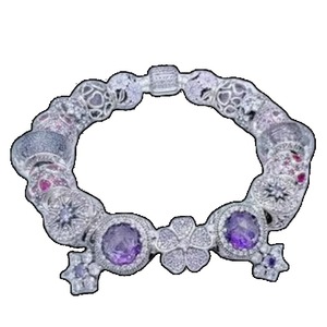 Pulsera de Plata 925 con Dijes de la Serie Star River, Globo Aerostático, Corazón, Corona, Incrustaciones de Circonio, Colgante Pequeño, Accesorio Unisex de Lujo para DIY - Product Image 2