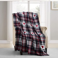 Couverture de canapé de bureau en flanelle polaire épaisse, personnalisable, imprimée rectangulaire, moderne, toutes saisons, pour la Saint-Valentin