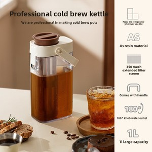 Filtre à <span class=keywords><strong>café</strong></span> et théière en verre <span class=keywords><strong>Cold</strong></span> <span class=keywords><strong>Brew</strong></span> Ménage de grande capacité écologique de qualité professionnelle - Product Image 4