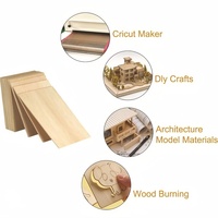 Contrachapado de Madera de Tilo de 2 mm, Tamaño A3, para Corte Láser Creality Falcon A1 XTool P3, 300x420 mm, Madera para Manualidades
