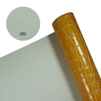 Cuir synthétique PVC gaufré effet crocodile brillant 0,5 mm en gros pour sacs à main, chaussures, artisanat et décoration de surfaces de table
