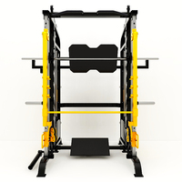 Máquina Smith de Grado Comercial con Peso Ajustable, Entrenador Multifuncional de Alta Resistencia para Ejercicio de Cuerpo Completo, Equipo para Gimnasio en Casa