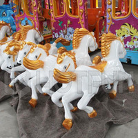 Wahana Permainan Carousel Merry Go Round, Wahana Karnaval, Wahana Taman Hiburan, Kuda Carousel untuk Dijual