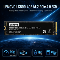 SSD NVMe Lenovo LS800 40E M.2 2280 PCIe 4.0 d'origine, 256 Go, 512 Go, 1 To, 2 To, 5300 Mo/s, pour PC de développement logiciel