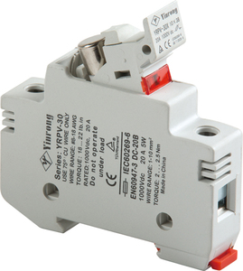 Galaxy YRPV-30 20A 1100V <span class=keywords><strong>DC</strong></span> quang điện cầu chì cao phá vỡ công suất thấp tổn thất điện năng cho chuỗi biến tần năng lượng mặt trời <span class=keywords><strong>PV</strong></span> cầu chì liên kết - Product Image 5