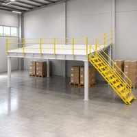 Système de plateforme en acier modulaire pour mezzanine, protection contre la corrosion, capacité de charge personnalisable pour l'extension d'entrepôt