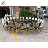 Grande table ronde serpentine pour salle à manger S Table de mariage