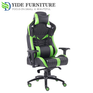 Sedia da Ufficio Ergonomica in Pelle di Grandi Dimensioni per Computer e Gaming, Colore <span class=keywords><strong>Verde</strong></span> - Product Image 2