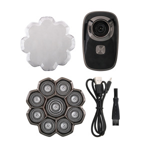 Nuovo rasoio elettrico 5 in 1 9D con testa magnetica in acciaio inox per tutto il corpo lavabile calvo Set di rasoio multifunzione - Product Image 6
