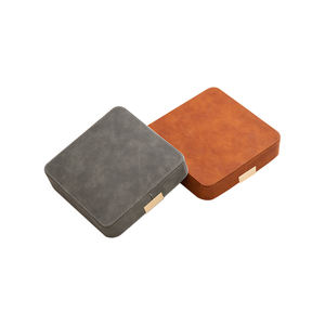 Boîte de rangement en cuir écologique haut de gamme, fabriquée à la main, pour clés, <span class=keywords><strong>bijoux</strong></span> et cosmétiques, boîte de rangement de bureau, boîte à mémos promotionnelle tendance - Product Image 4