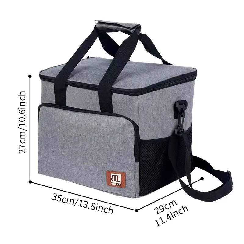 Neue tragbare isolierte Tasche Outdoor große Kapazität Lunchbox wasserdicht Kühler Eis Reisen Picknicktasche