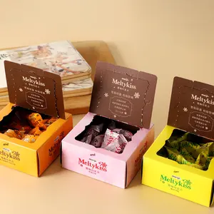 กล่องของขวัญช็อกโกแลตสโนว์คิส ไวท์ช็อกโกแลต ไส้สตรอว์เบอร์รี ขนมยอดนิยมในอินเทอร์เน็ต ขนมคริสต์มาส 520 - Product Image 3