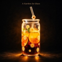 Gobelet en verre borosilicate de haute qualité, design moderne, sans danger pour les aliments, compatible lave-vaisselle, avec couvercle