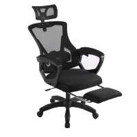 Chaise de bureau ergonomique en maille avec massage, réglable, cadre en nylon, base 5 étoiles, accoudoirs inclinables, roulettes, design moderne pour la maison