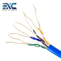 Kabel Jaringan Cat5e UTP CCA Khusus untuk Perkabelan Kantor dan Hunian 24AWG 305m Box OEM Warna dan Panjang Sesuai Pesanan