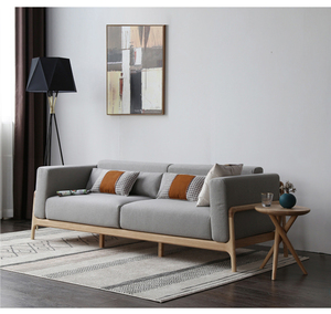 ชุดโซฟาห้องนั่งเล่นสไตล์สแกนดิเนเวียแบบสั่งทำเซตโซฟาแบบแบ่งส่วนทันสมัยไม้เฟอร์นิเจอร์บ้านผ้า <span class=keywords><strong>S1</strong></span>โฟม<span class=keywords><strong>1</strong></span>ชุด - Product Image 3