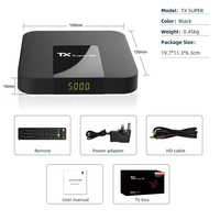 Boîtier TV Android prêt à être expédié, Quad Core, 2 Go de RAM, 16 Go de ROM, lecteur multimédia en streaming 4K/8K, Wi-Fi double bande 2,4G/5G