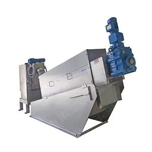 Automatic Screw Press Wastewater Treatment Sludge Dewatering Equipment for Oily Waste Water