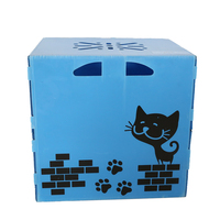 Boîte de rangement en plastique ondulé recyclable en polypropylène pour utilisation en entrepôt bacs à sélection pour vêtements chaussures stockage de chaussettes de fruits