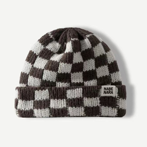 Sewingman 23sm9027 Cuff Beanies hat mùa đông tùy chỉnh kiểm tra đan mục dày dành cho người lớn unisex một kích thước phù hợp với tất cả, một kích thước phù hợp với tất cả 5 pcs - Product Image 3