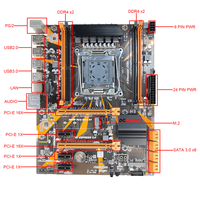 Nouvelle carte mère Intel X99 LGA 2011-3 ATX DDR4 pour processeur Xeon E5 V3/V4, quad canal, M.2, USB 3.0, pour station de travail/servant