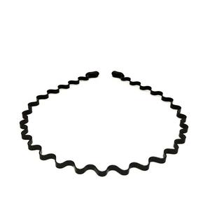 Diadema de alambre negro, banda para el cabello ondulado para uso diario, deporte de baño para mujeres y hombres, moda de Metal de alta calidad, Unisex en cualquier momento YANE - Product Image 5